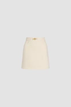 A-line mini skirt in denim