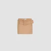 Belted mini skirt in organic cotton twill