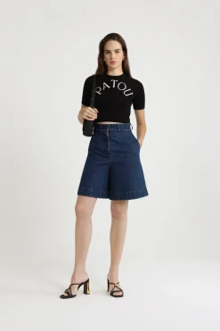 Bermudas in cotton denim