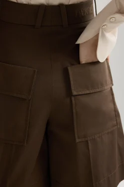 Bermudas in organic cotton gabardine