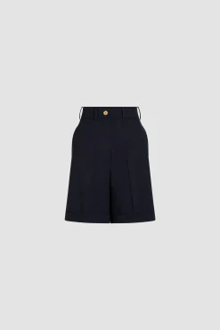 Bermudas in sustainable technical wool twill