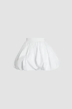 Bubble mini skirt in organic cotton