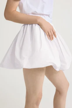 Bubble mini skirt in organic cotton