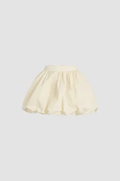Bubble mini skirt in recycled faille