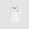 Contrast collar t-shirt in organic cotton