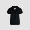 Drawstring t-shirt in organic cotton