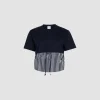 Hybrid t-shirt in organic cotton
