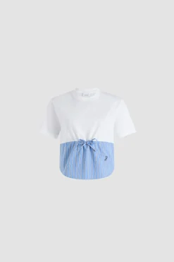 Hybrid t-shirt in organic cotton