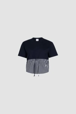 Hybrid t-shirt in organic cotton