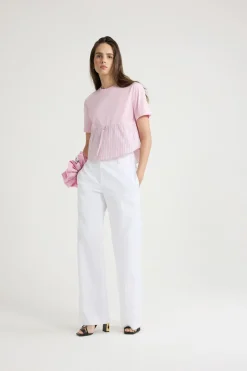 Hybrid t-shirt in organic cotton