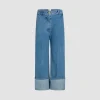 Iconic trousers in cotton denim