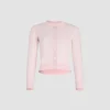 JP monogram embroidered cardigan in cotton