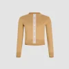 JP monogram embroidered cardigan in cotton