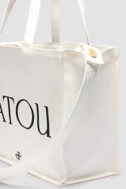 Large Patou tote in cotton canvas
