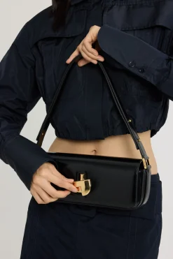 Le Lock Baguette bag in leather