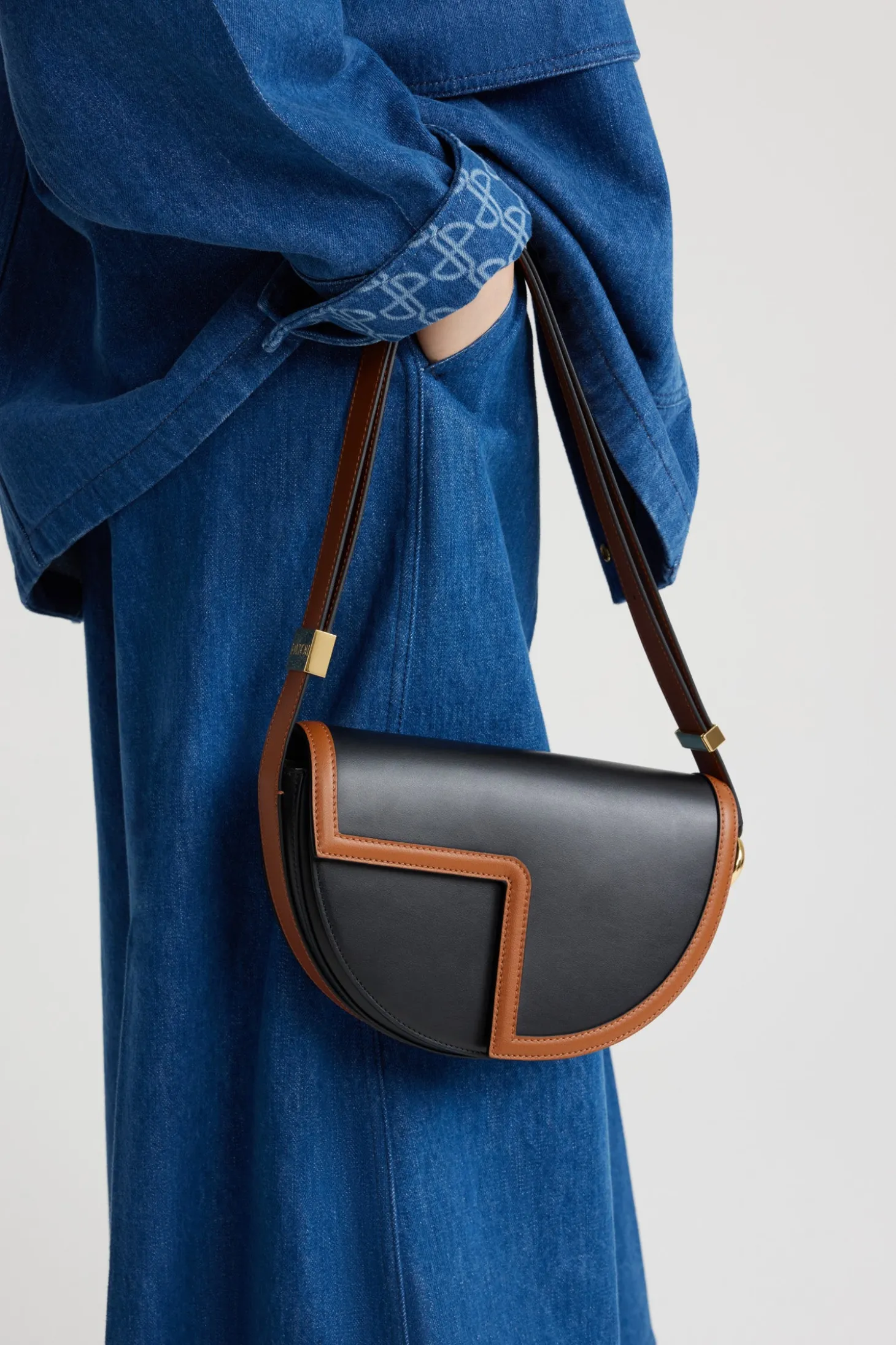 Le Patou two-tone bag in leather