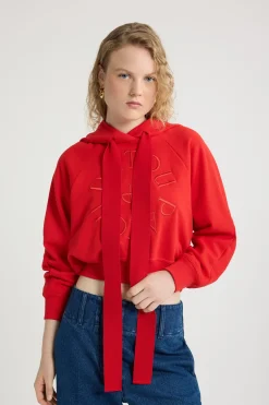 Medallion hoodie in organic cotton