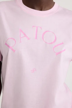 Patou logo and JP monogram t-shirt in organic cotton