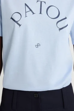 Patou logo and JP monogram t-shirt in organic cotton