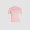 Patou logo jacquard knit top in cotton blend