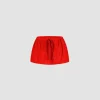 Puffy mini skirt in recycled ottoman faille