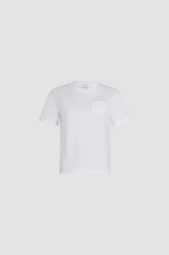 Quilted pocket t-shirt in organic cotton