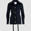 Safari jacket in sustainable technical wool twill
