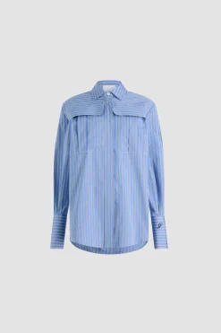 Safari shirt in printed organic cotton poplin