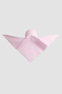 Scarf cap in organic cotton poplin