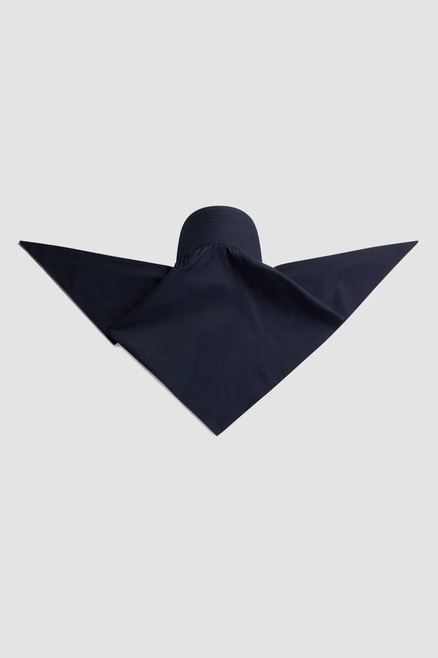 Scarf cap in organic cotton poplin