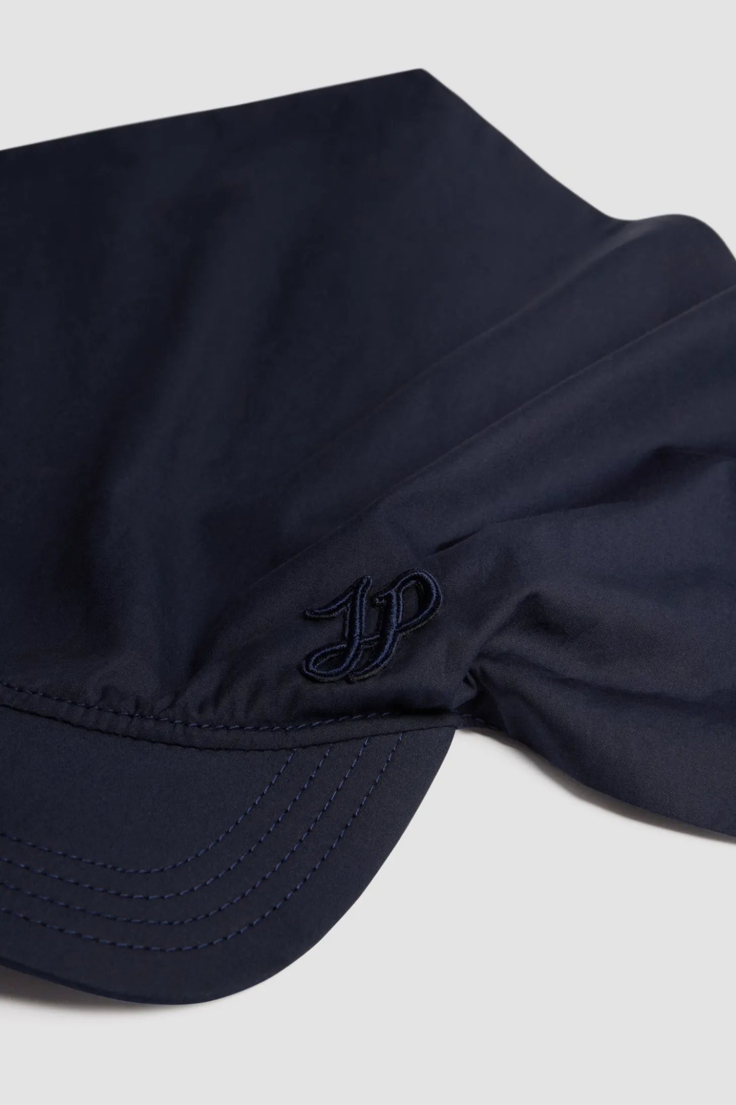 Scarf cap in organic cotton poplin