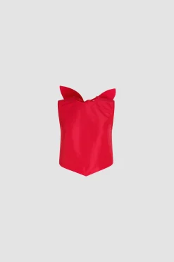 Scarf top in recycled ottoman faille