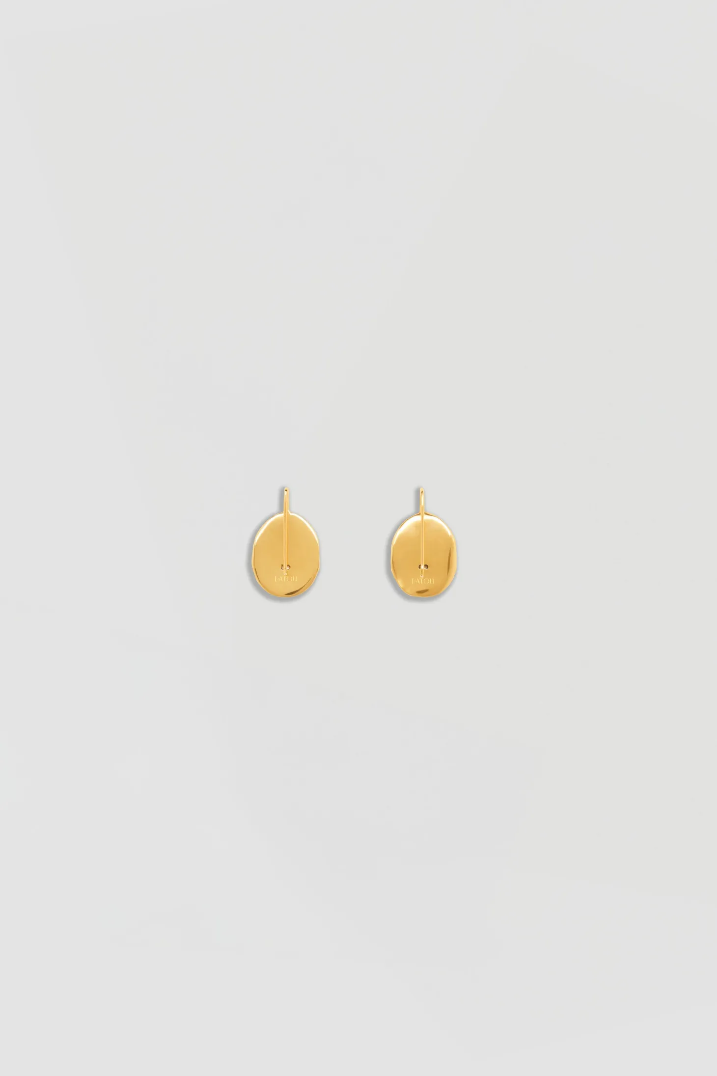 Small face brass earrings