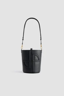Small JP bucket bag in leather