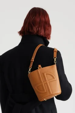 Small JP bucket bag in leather