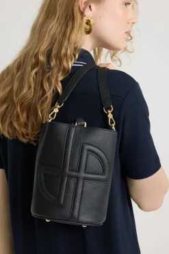 Small JP bucket bag in leather
