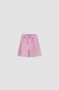 Summer shorts in printed quilted sustainable viscose blend