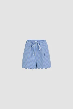 Summer shorts in printed organic cotton poplin
