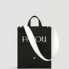 Vertical Patou tote in cotton canvas
