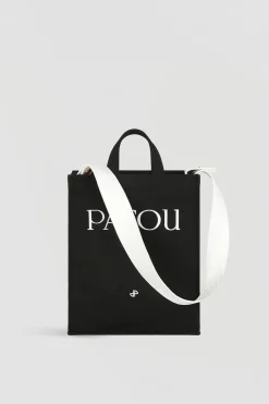 Vertical Patou tote in cotton canvas