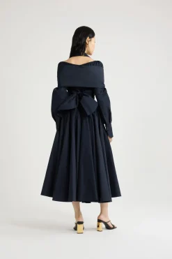 Wrap blouse in recycled faille
